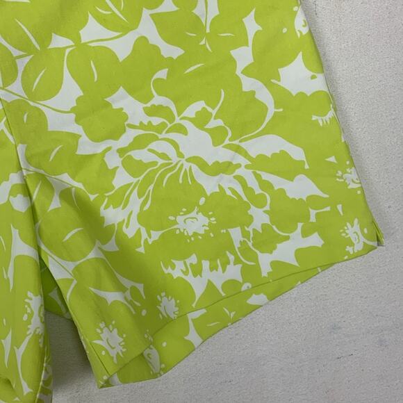 The limited women's size 8 medium tailored shorts lime floral tropical print lil - Picture 4 of 8